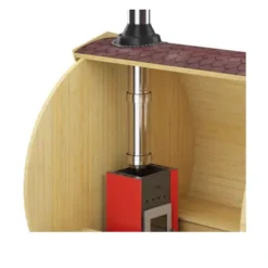 Edelstahlkamin FinTec passend für Holzofen Troll