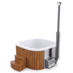 Hot Tub aus Acryl mit integriertem Horizon Holzofen konfigurierbar 200×200 (Basic)