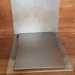 Hitzeschutz Platte aus Edelstahl für Holzofen