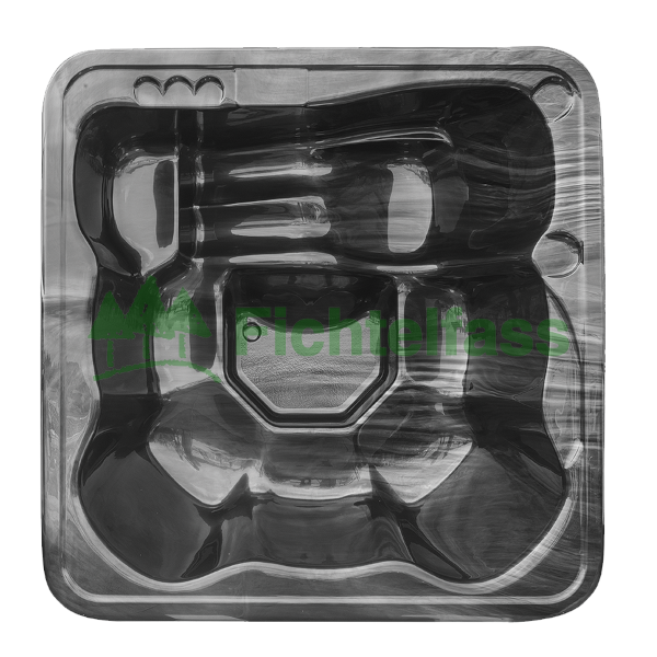 Whirlpool Hot Tub aus Acryl mit integriertem Holzofen konfigurierbar 220x220 (Premium MON) – Bild 7
