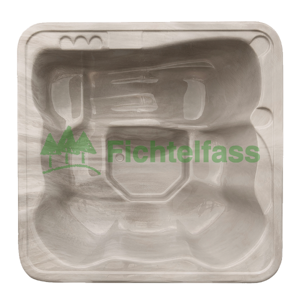 Whirlpool Hot Tub aus Acryl mit integriertem Holzofen konfigurierbar 220x220 (Premium MON) – Bild 5