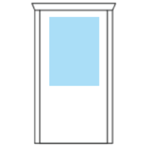 Türe mit einem Fenster