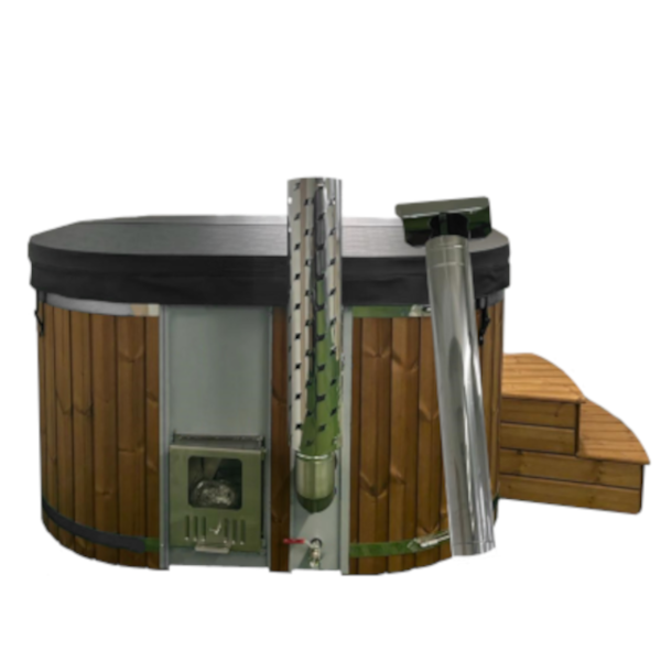 Whirlpool Hot Tub aus Acryl mit integriertem Holzofen konfigurierbar 210x210 (Premium AND)