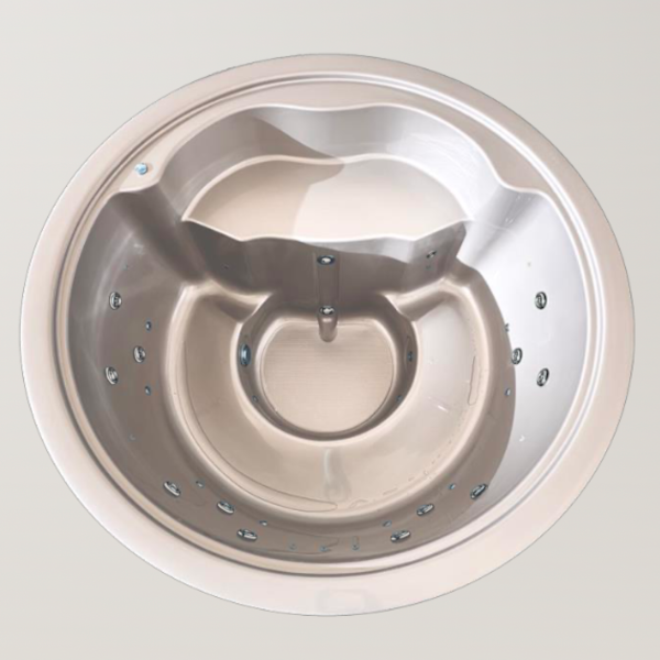 Hot Tub / Whirlpool Acrylwanne ECO - ROUND 1950X870 für Innenofen – Bild 3