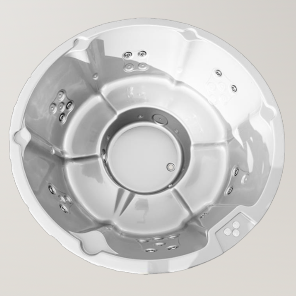 Hot Tub / Whirlpool Acrylwanne ECO - ROUND 1950X870 für Aussenofen – Bild 3
