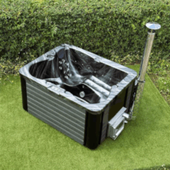 Hot Tub / Whirlpool Acrylwanne Premium Line Komplettset 200X160 (2x1,6m) mit Innenofen (LEVI)